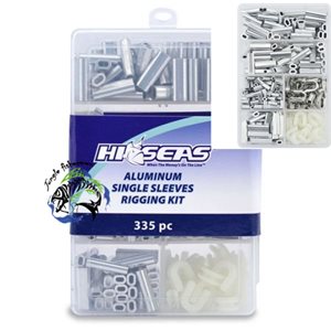 Hi-Seas TKB00001 Aluminum Single Sleeves Rigging Kit, 335 Pieces