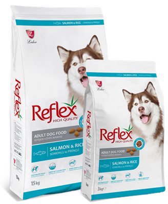 רפלקס סלמון 3 ק״ג/Reflex Adult Dog Food with Salmon & Rice 3kg