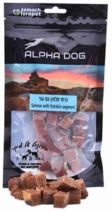 alpha dog - נגיסי סלמון עם עור 80 גרם
