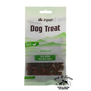 zipet dog treat -מקלות ברווז 50 גרם
