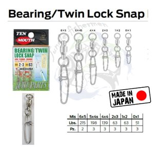 ten mouth - bearing/twin lock snap