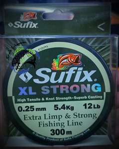 sufix - xl strong 0.25mm/5.4kg/12lb/300m