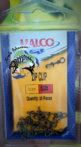 halco - zip clip 50LB/20pc