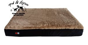 פטקס -מזרן אורתופדי לכלב ,אנטי בקטריאלי בצבע שחור 118X70X10 ס"מ
