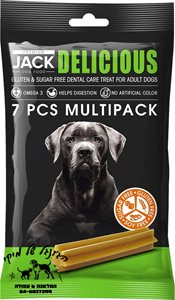 Premium Jack Teeth Care Delicious Treats for Dogs Gluten & Sugar-Free (7pcs)