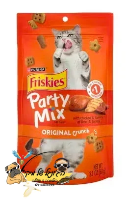 פריסקיז PARTY MIX חטיף לחתול אוריגינל קראנץ 60 גרם