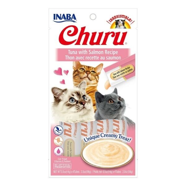 מעדן צ''ורו טונה עם סלמון Churu 4pcs 56g