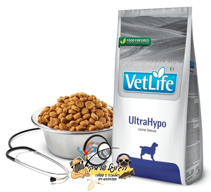 Vet Life UltraHypo - וט לייף אולטרהיפו מזון יבש רפואי לכלב 2kg