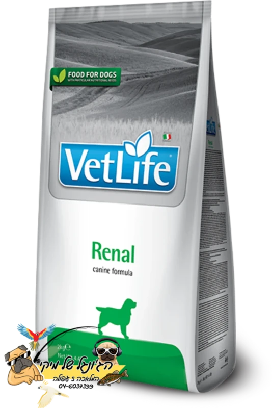 Vet Life Renal - וט לייף רנאל מזון יבש רפואי לכלב 2kg