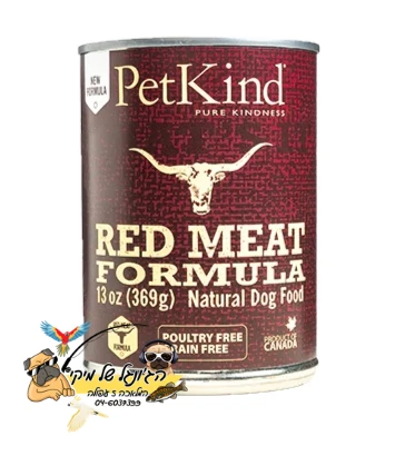 Pet Kind פטקיינד שימורים פטה בשר אדום לכלב 369 גרם