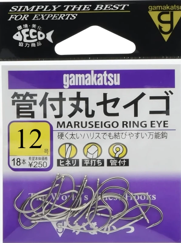 gamakatsu - 66453 maruseigo ring eye 12