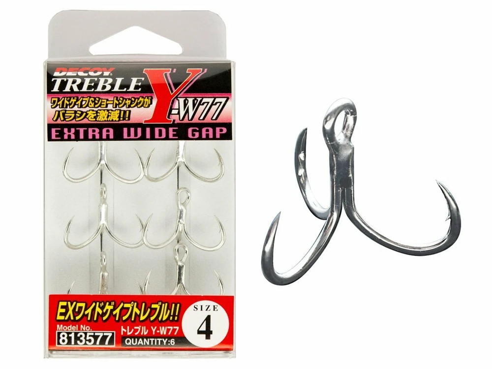 Decoy Treble Y-W77 SIZE 1/0