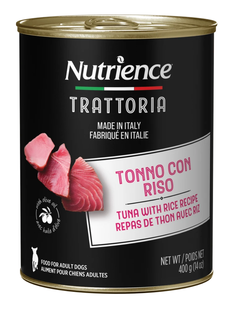 Nutrience-נוטריאנס פטה טונה ואורז לכלב 400g