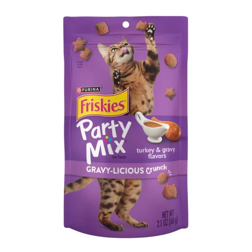פריסקיז PARTY MIX חטיף לחתול פארטי מיקס הודו 60 גרם