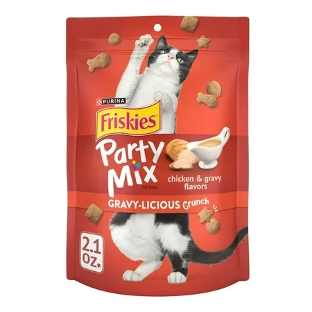 פריסקיז PARTY MIX חטיף לחתול פארטי מיקס עוף 60 גרם