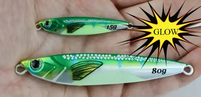 JF JIGING BKK 40G GREEN GLOW