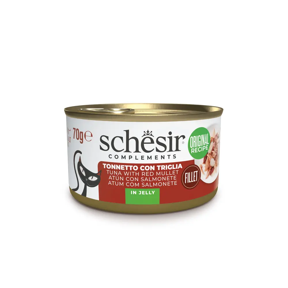 Schesir שזיר מעדן משלים לחתולים טונה עם מולית אדומה בגלי 70 גרם