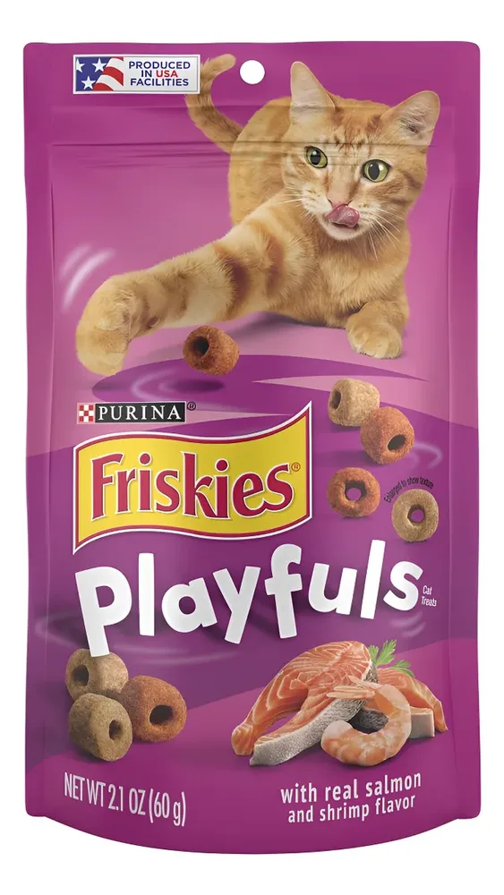 פריסקיז PlayFuls חטיף לחתול סלמון ושרימפס 60 גרם