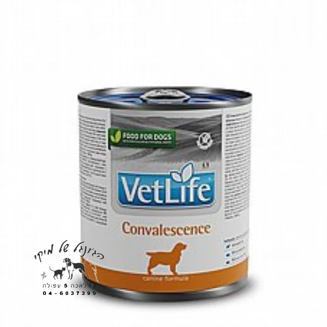 Vet Life Convaleseence- וט לייף קונבלסנס שימור מזון רפואי לכלב 300 גרם