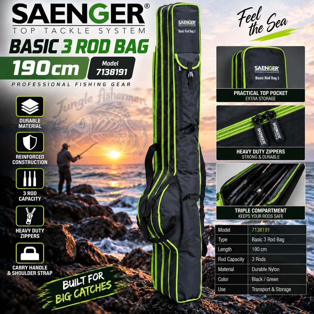 saenger - Basic 3 Rod Bag 190 *T 190cm - 7138191