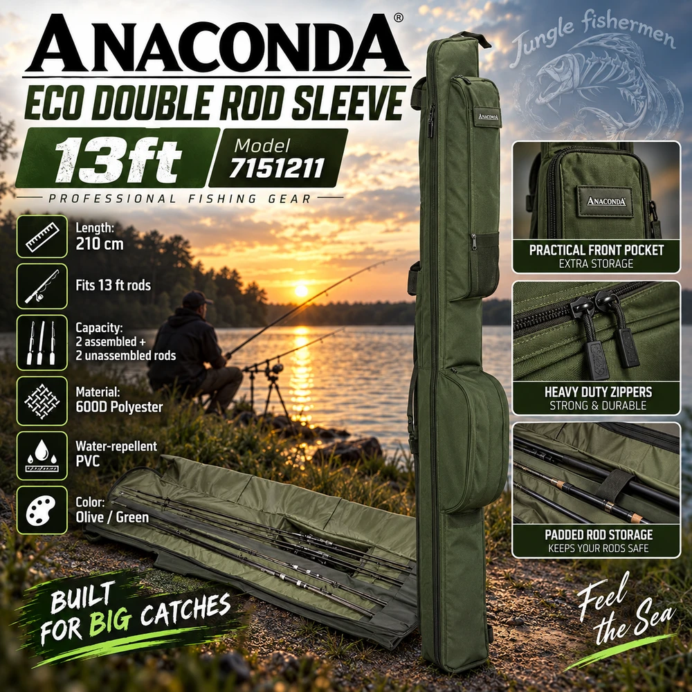 anaconda - eco double rod sleeve 13ft - 7151211