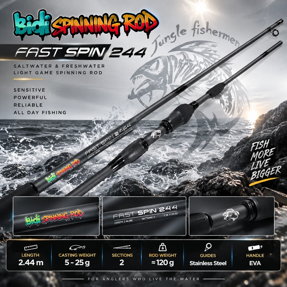 BIDI SPINING ROD 244CM MAX 25G