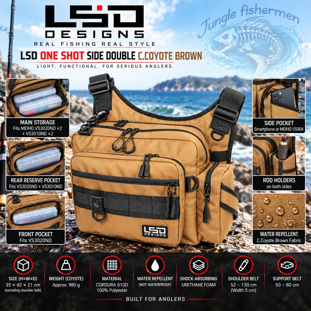 LSD One Shot Side Double C.Coyote Brown