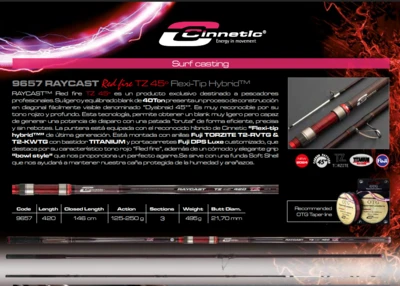 cinnetic raycast red fire tz 45 4.2M HYBRID 9657