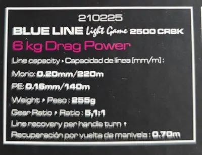 CINNETIC - BLUE LINE LIGTH GAME 2500 CRBK