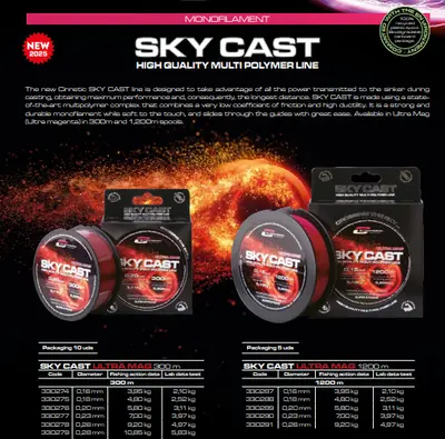 Cinnetic Sky Cast Ultra Mag 1200Mts 0.23MM