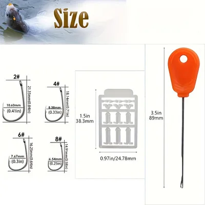 קיט ריג שערה + סטופרים+ מחט מידה 4