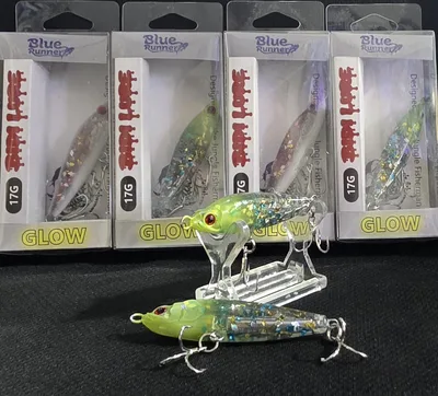 BIDI BLUE RUNNER 60MM 17G GLOW YELLOW