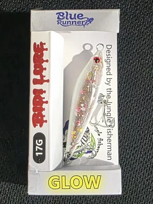 BIDI BLUE RUNNER 60MM 17G GLOW WHITE