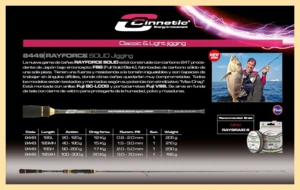 RAYFORCE SOLID JIGGING 185H MAX 250G 8449