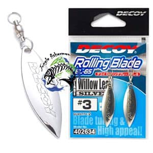 DECOY - Blade Tunning Willow Rolling Leaf Blade Silver BL-6S