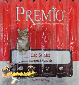 PREMIO פרמיו סטיק לחתול עם עוף וכבד 30 גרם