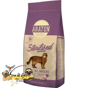 ARATON אראטון לחתול לאחר עיקור/סירוס עוף 15kg