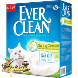 EverClean Spring Garden אבר קלין 10 ליטר חול מתגבש איכותי מבושם