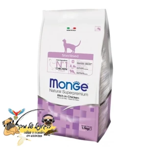 MONGE מונג מזון יבש לחתולים מסורסים/מעוקרים עוף 10kg
