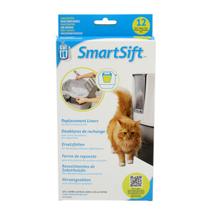 SmartSift קט איט שקיות לשירותים אוטומטי גדול 12יח