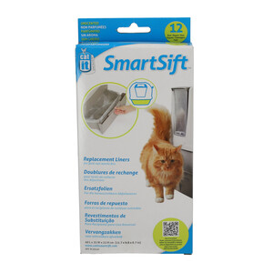 SmartSift קט איט שקיות לשירותים אוטומטי קטן 12יח