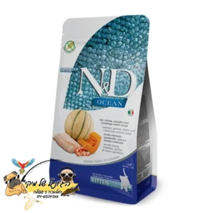 N&D-אן די נטורל דלישס מזון יבש ללא דגנים לחתולים גורים קוד דלעת מלון 1.5kg
