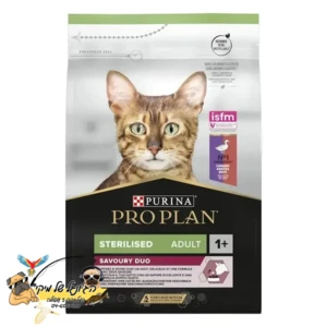 ProPlan פרופלאן מזון יבש לחתולים בוגרים ומעוקרים ברווז וכבד 3kg