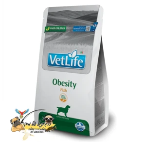 Vet Life Obesity Fish - וט לייף אוביסיטי דג מזון יבש רפואי דיאטטי לכלב 2kg