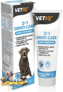 VetIQ 2in1 Denti-Care וט איי קיו משחת שיניים ללא צחצוח 70 גרם לכלבים
