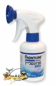 תרסיס פרונטליין להדברת ומניעת פרעושים כינים וקרציות 250 מ"ל