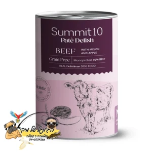 10 Summit שימור סאמיט 10 כלב בקר מלון ותפוח 400 גרם