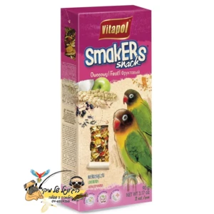 Vitapol Smakers זוג מקלות דבש ויטפול לציפור אהבה פירות