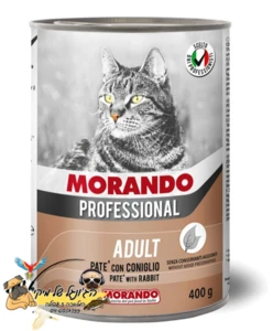 Morando מורנדו שימורים חתולים פטה ארנבת 400 גרם