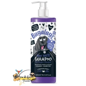 Bugalugs שמפו לכלבים פרווה לבנה 500ml Maxi White Whitening